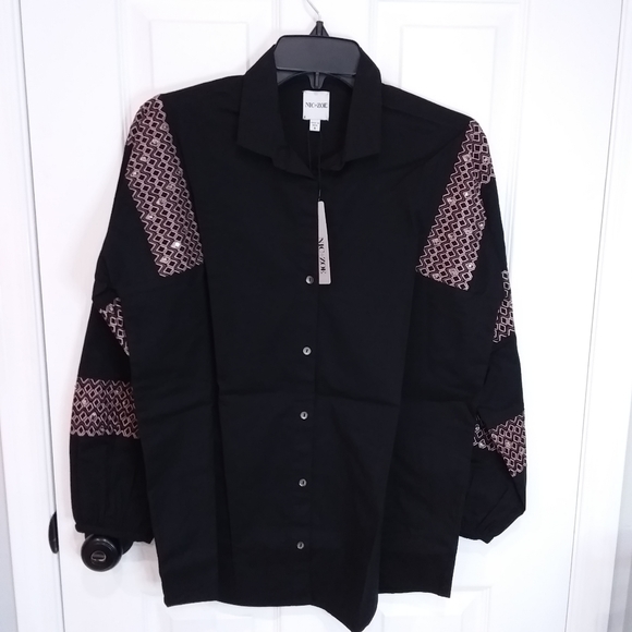 Women's Nic+Zoe Touch of Sequin Shirt. Size Extra Small. New With Tags - Picture 2 of 10